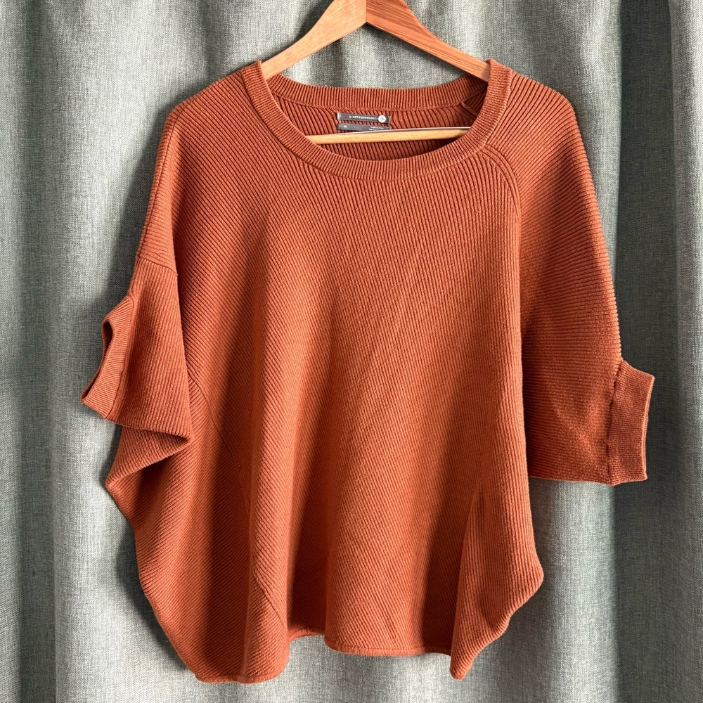 Anthropologie Knit Poncho Batwing Sweater size XS